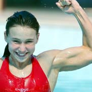 Teen muscle girl Swimmer Yolane